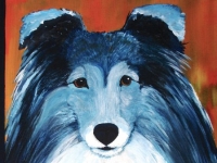 Blue Zoe (Shetland Sheepdog), 20"x16"