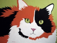 Sherbet (Calico Cat), 24x36