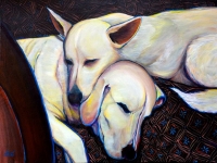 Aspen and Tundra (German Shepherd and Labrador Retriever), 18"x24"