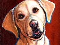 Chloe (Labrador Retriever), 5"x5", $60