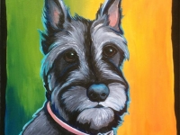 Bergie (Schnauzer), 10"x10"