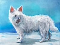 Scrappy (West Highland Terrier), 11"x14"