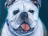 Clarence (English Bulldog), 10"x10"