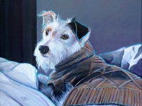 Good Morning, Harriet (Terrier Mix), 11"x14"