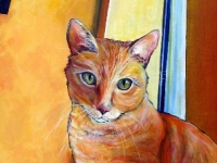 Cheese (Tabby Cat), 24x12