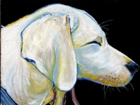 Dog Days (Yellow Labrador Retriever), 12x12