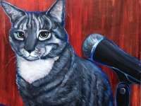 Kitty (Gray Tabby Cat), 10x10