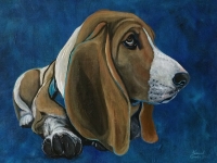 Sadie (Bassett Hound), 12x16