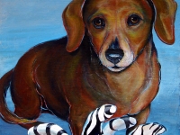 Oscar (Weinie Dog), 12x12