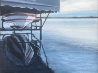 1988 Ski Boat (Torch Lake, MI), 16"x12"
